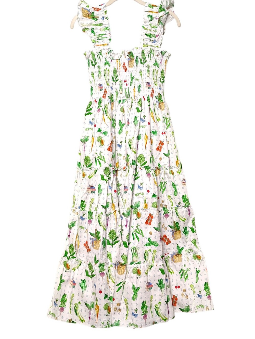 Hill House Home Ellie Nap Dress in Farmers Market / Garden Print 100% Cotton